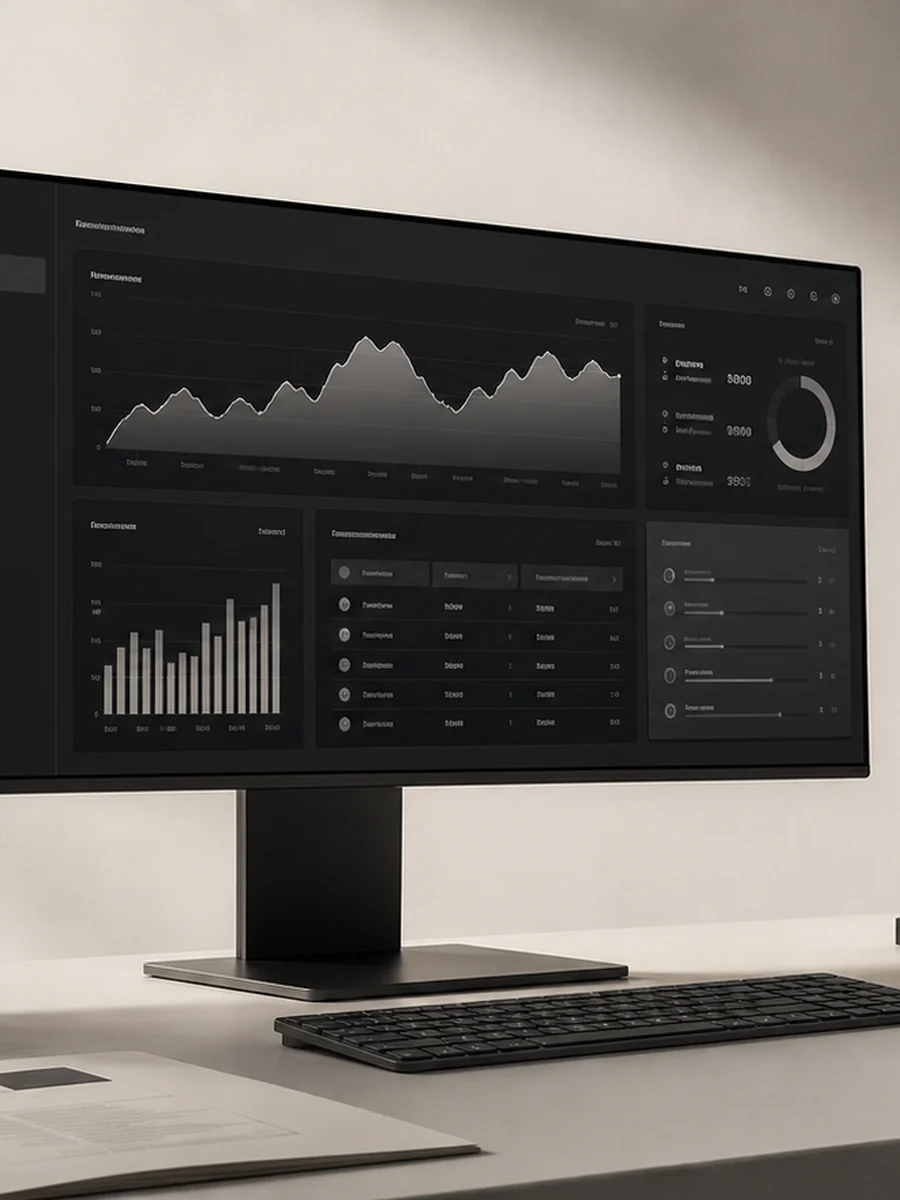 Analytics dashboard concept