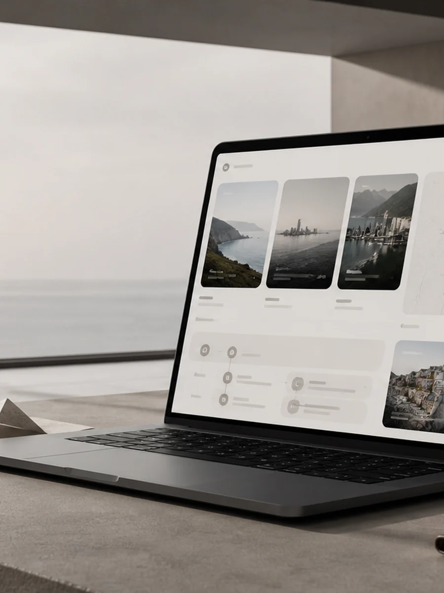 Travel booking concept